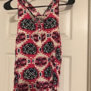 Pink tribal tank